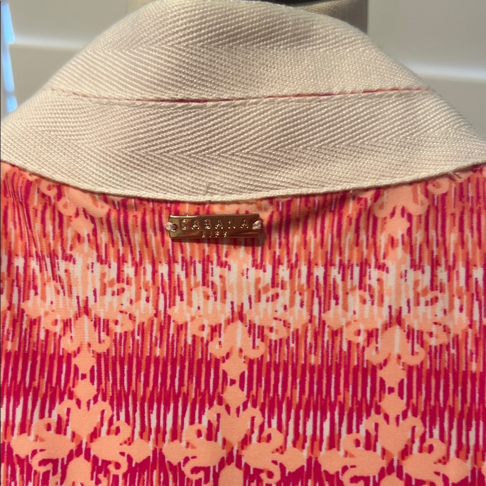 Cabana Life Pink and White Sleeveless Dress L NWT - Picture 6 of 7
